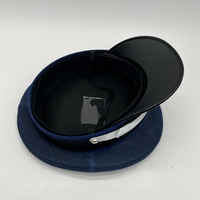 Casquette d'officier personnalisée de haute qualité motif brodé commandant pilote chapeau uniforme de sécurité pour les occasions de travail formel et d'étiquette