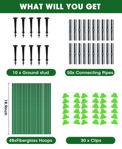 โครงเหล็กเคลือบพลาสติกสำหรับคลุมต้นไม้ รุ่นขายดีปี 2026 สำหรับรองรับการเจริญเติบโตของพืชในโรงเรือนและอุโมงค์ปลูกพืช - Product Image 6