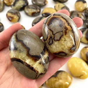 NEW Natural Wholesale Crystal Septarian <b>Stone</b> Palm <b>Stone</b> Healing Reiki Fengshui <b>Worry</b> <b>Stone</b> Home Decor Collection - Product Image 3