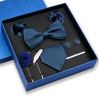 Cravates pour hommes, nœuds papillon et cravates à motif Paisley, comprenant 8 accessoires : pince à cravate, boutons de manchette, broche et pochette de costume, pour fêtes, mariages et cadeaux.