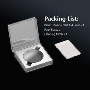 Filtros de Difusión Negros 1/4, Recubrimientos de Doble Capa, Protector de Lente, Accesorios para Cámara para DJI Action 6 - Product Image 3