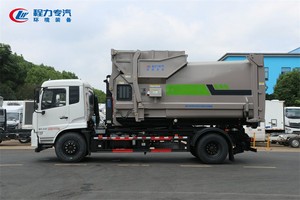Camion benne à bras articulé pour conteneurs de déchets, camion de collecte de déchets à chargement et déchargement par roulettes - Product Image 3