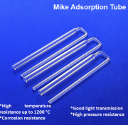 Tube optique en quartz transparent en forme de U, personnalisé, résistant à la corrosion, pour chauffages, laboratoires, fours tubulaires, avec soudure incluse