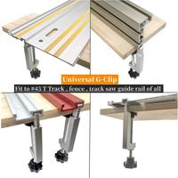 Support de rail de guidage auxiliaire multifonctionnel pour le travail du bois Machine à tailler les rainures de fraisage Trou de sculpture inversé réglable OEM