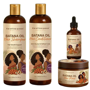 Ensemble Shampooing et Après-Shampooing à l'Huile de Batana 100% Naturelle, Traitement <span class=keywords><strong>pour</strong></span> la Croissance <span class=keywords><strong>des</strong></span> Cheveux et du Cuir Chevelu, Shampooing Sans Sulfate à l'Huile de Batana - Product Image 1