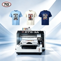 Printer Garmen Mini Desktop Dual Proses Satu Workstation, Tidak Perlu Dua Unit Terpisah Untuk Produksi DTG Dan DTF