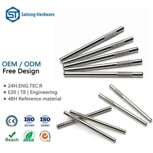 Goupilles moletées nickelées de 2 mm, 3 mm, 4 mm, conformes RoHS, pour applications industrielles et machines, fourniture directe usine - Product Image 1