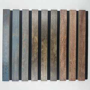 3D MDF WPC liền mạch Acoustic tường bảng điều khiển cách âm WPC Veneer nhà ốp nội thất gỗ tấm Tường phòng khách bên ngoài - Product Image 6