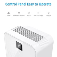 Déshumidificateur compact portable JJPRO Greenfly 2026 500ml avec écran LED, faible bruit, pour la maison et la voiture
