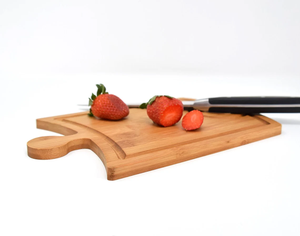 Tabla de cortar de bambú, soporte para copas de vino, cocina, madera, queso y vino, tabla de charcutería, Idea de regalo, rompecabezas, tabla de cortar de madera - Product Image 3