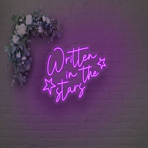 Insegna al neon led personalizzata scritta nelle stelle si accende la decorazione del segno del partito di illuminazione della luce al neon di nozze segno per la decorazione della parete - Product Image 3