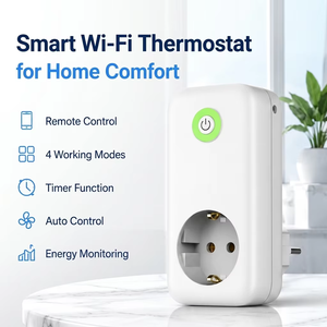 <span class=keywords><strong>Thermostat</strong></span> intelligent programmable Wi-Fi pour chauffage au sol, compatible avec les radiateurs à mazout, avec enregistrement du historique quotidien/mensuel/annuel - Product Image 1