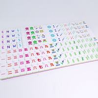 Vente en gros directe du fabricant : Tuiles de mahjong en acrylique rose sculptées de luxe modernes, 160 pièces, style américain, 4 couches