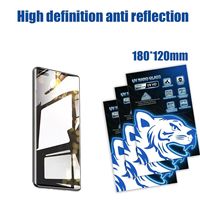 Protection d'écran en verre trempé transparent mat hydrogel anti-reflets anti-explosion anti-choc pour mobile, durcissement UV 3D