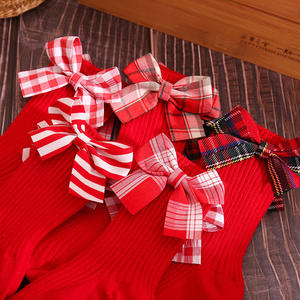 Invierno otoño español Navidad niño niños botines calcetines Medias gran lazo suave algodón Navidad bebé niñas hasta la rodilla calcetín - Product Image 5