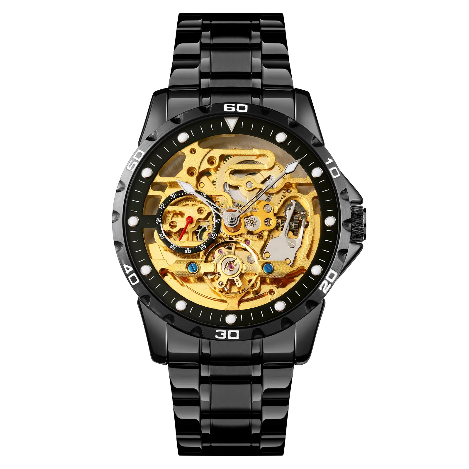 Skmei 9230 luxury wristwatches quartz stainless steel waterproof automatic mechanical watch for men