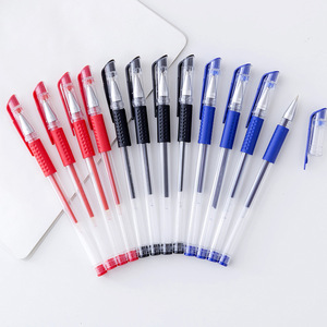 Stylo Gel Noir en Gros le <span class=keywords><strong>Moins</strong></span> Cher, <span class=keywords><strong>Fournitures</strong></span> <span class=keywords><strong>Scolaires</strong></span> et de Bureau pour Étudiants avec Logo Personnalisé, Stylo Neutre en Plastique Bleu 0,5 mm 15 cm - Product Image 2