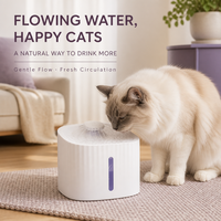 Fontaine à eau automatique pour animaux de compagnie, distributeur d'eau filtrée intelligent pour chats et chiens, débit continu d'eau fraîche