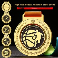 Médailles personnalisées pour enfants, étiquettes métalliques pour marathons, compétitions de football et de basketball, Journée sportive de la lecture, affichage rotatif
