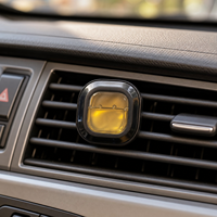 Désodorisant de parfum de voiture moderne de luxe avec parfum Freesia Membrane liquide longue durée Nouveau type de désodorisant en verre