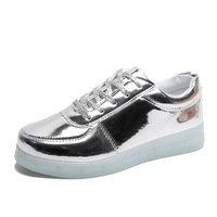 Chaussures de marque pour femmes, garçons et filles, avec chargeur USB, LED lumineuses, respirantes, éclairées, augmentant la taille, de luxe