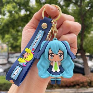 Niedlicher Hatsune <span class=keywords><strong>Miku</strong></span> Schlüsselanhänger Cartoon-Puppe Autoschlüsselanhänger Schulranzenanhänger - Product Image 2