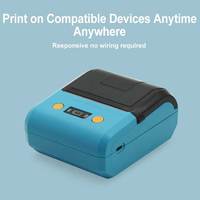 Imprimantes thermiques portables Bluetooth 80 mm avec batterie rechargeable, mini imprimante mobile pour petites entreprises