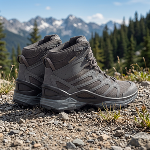 Bottes tactiques de randonnée pour hommes, imperméables, avec doublure en membrane, semelle extérieure en caoutchouc résistante à l'usure, légères, pour l'entraînement - Product Image 5