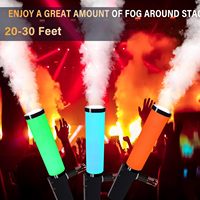 Pistolet à fumée CO2, machine à fumée à glace sèche, pistolet à colonne d'air CO2 portable 50W 8-10M, corps en aluminium, pour effets de scène, DJ, fêtes, clubs, bars, location