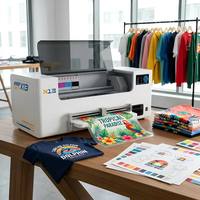 Imprimante DTF COLORSUN X13 33cm avec rouleau de pression électrique, alarme d'encre usagée, machine d'impression directe sur film Epson XP600 pour vêtements