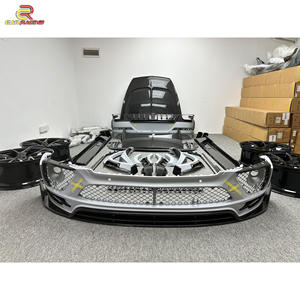 Kits de carrosserie en fibre de carbone partielle et sèche style MSY W12 pour <span class=keywords><strong>Bentley</strong></span> <span class=keywords><strong>Bentayga</strong></span> 2020 + capot de pare-chocs roues d'échappement becquet jupe latérale calandre - Product Image 3