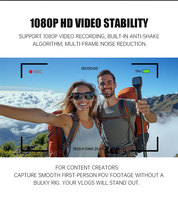 Gafas inteligentes GPT AI con cámara 1080P, matriz de 4 micrófonos y estabilización de hardware