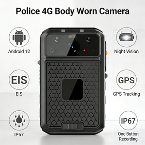 Caméra corporelle compacte 4G 5G Full HD avec GPS, détection de mouvement IA et talkie-walkie pour l'enregistrement et l'inspection sur site - Product Image 1