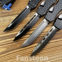 Couteau EDC HALOVI de haute qualité avec manche en alliage d'aluminium, couteau tactique de survie portable pour le camping et la chasse
