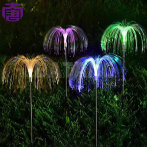 Wholesale Ip65 Waterproof Jellyfish <b>Fiber</b>-<b>optic</b> Garden <b>Lights</b> Color-changing For Indoor/outdoor Courtyard Decorations Lawn - Product Image 2