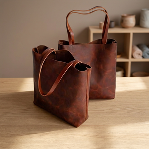 BS INTERNATIONAL Pochette Thermique en Cuir Véritable au Design Simple, Sacs à Main Tendance avec Fermeture Éclair, Bandoulière Imperméable - Product Image 3