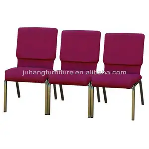 Cadeira de auditório forte/cadeira empilhável para auditório cadeira de igreja de metal