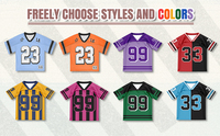 Maillot de Football Américain Vintage en Polyester Surdimensionné pour Homme Style Streetwear Personnalisé Boxy Mode Luxe Surdimensionné