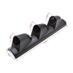 Soporte para Instrumentos de Coche de Carreras de 52 mm con Tres Orificios, Lado Izquierdo, Negro, Soporte Universal para Carga de 2 Pulgadas - Product Image 1