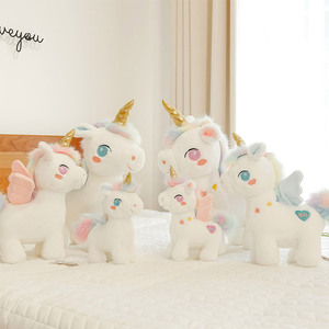 Adorables Peluches de Unicornio de Ensueño, Cuerpo de Felpa de Algodón Ligero, Juguetes de Peluche Cómodos, Deliciosos Regalos con Logotipo de Color Personalizable - Product Image 4