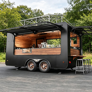 Remorque alimentaire entièrement équipée, chariot de cuisine mobile, remorque de concession commerciale, chariot mobile durable pour la vente de snacks de rue - Product Image 1