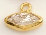 Or blanc rempli d'or 14 carats