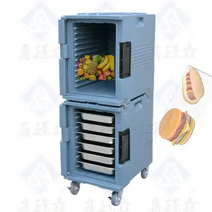 90L Physikalischer, langlebiger Lebensmittel pfannen träger Isolierte Top Loading Thermal Food Delivery Box