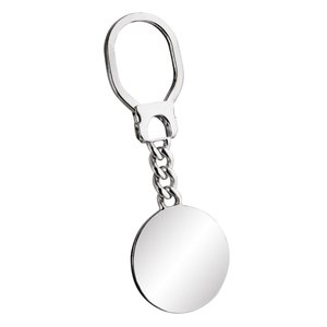 Portachiavi in Argento 925 Rotondo in Metallo Promozionale - Product Image 1