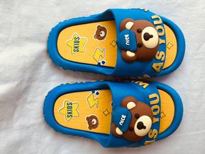 Ciabatte Blu Scuro con Suola in EVA da 20MM, Ammortizzate, Punta Aperta, per Tutte le Stagioni, da Casa, con Decorazione Stampa 3D - Product Image 2