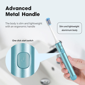 Cepillo de dientes eléctrico sónico impermeable IPX7 al por mayor para adultos, con sensor de presión inteligente y batería de ultra larga duración. - Product Image 5