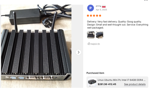 Tragbarer Industrie-Mini-PC Intel Celeron J1900 4 GB RAM 64 GB SSD mit <span class=keywords><strong>2</strong></span> Gigabit LAN-Anschlüssen Geeignet für Heim Büro Industrie US AU Stecker - Product Image 5