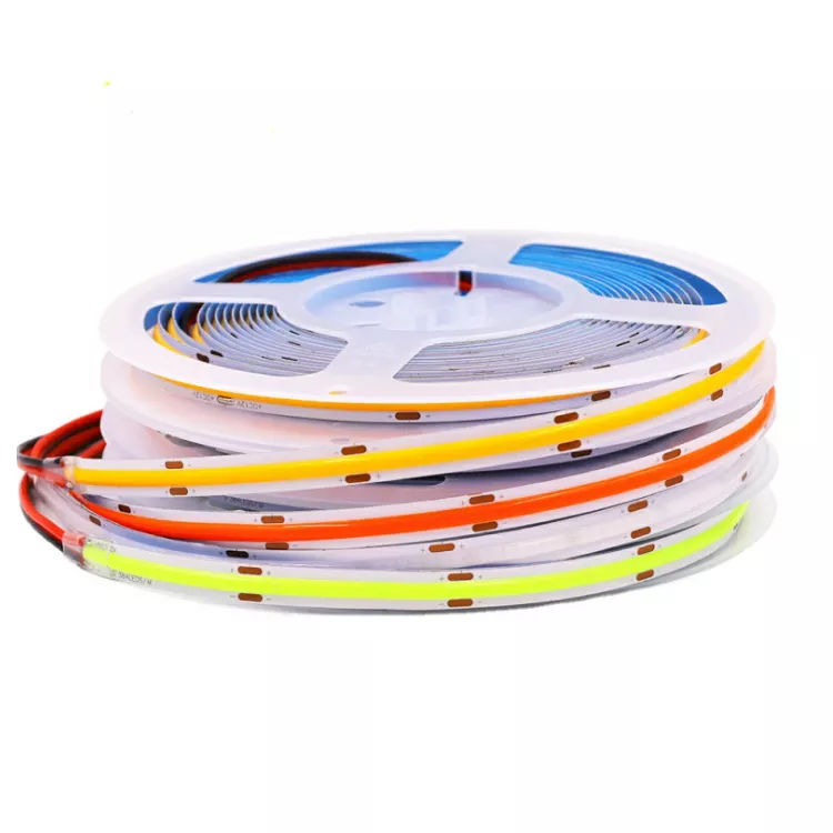 New LEDs COB Strips CRI90 High Density 480 Per Meter DC12V 24V Magic No Light Point RGB Flexible COB LED Strip