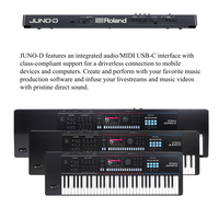 Synthétiseur ZEN-Core JUNO-D6 à 61 touches, plus de 3800 sons, séquenceur 8 pistes, 93 effets, vocoder micro, audio/MIDI USB-C, 100 % testé