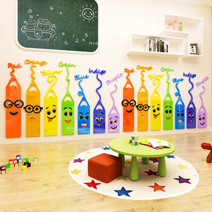 Decorazione della stanza dei bambini scuola materna educazione precoce centro di formazione artistica decorazione della parete aula <span class=keywords><strong>inglese</strong></span> Studio arte decorazione per la <span class=keywords><strong>casa</strong></span> - Product Image 3